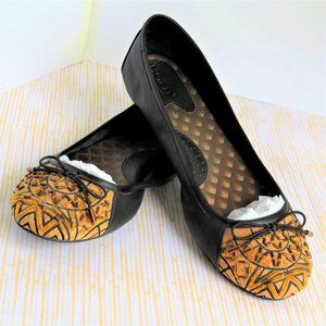 Born Ballet Flats Black Leather  SZ 8.5 NWOT